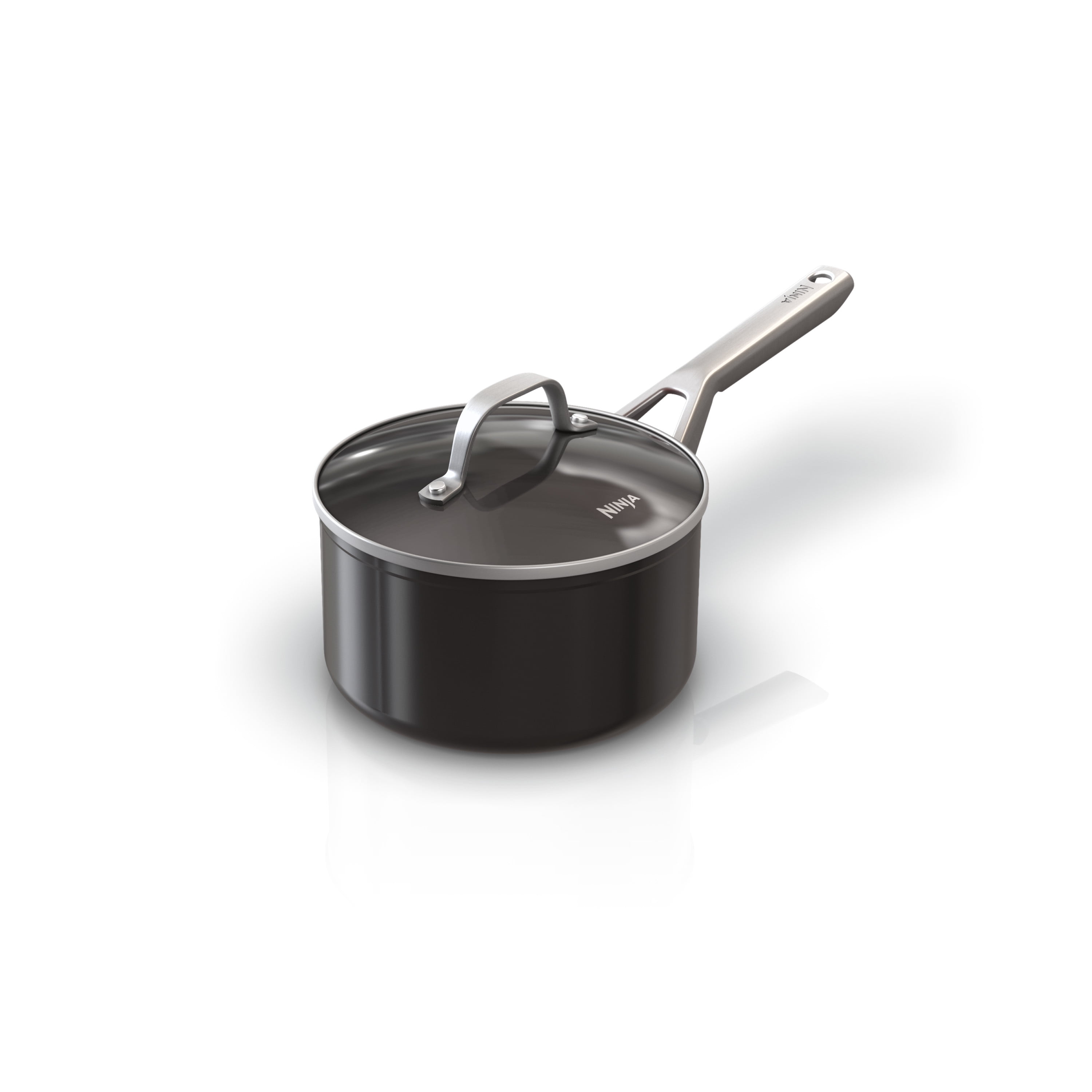 2 Qt Deep Frying Saute Pan Pot Saucepan Glass Lid Nonstick Ovensafe Skillet NEW 