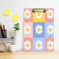 thumbnail image 2 of FORMRS Acrylic Clipboard with Low Profile Clip Standard A4 Letter Size, 12.5" x 9", Light Blue Daisy, 2 of 8
