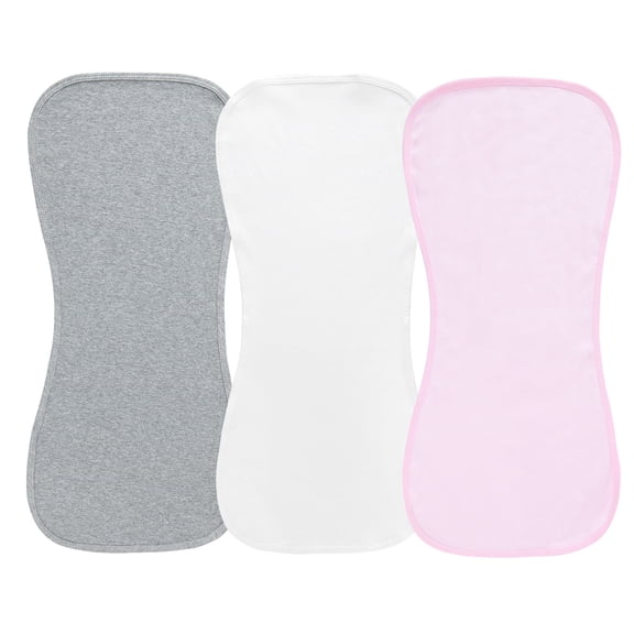 Dalrosia Baby Burp Cloths 3 Pack Burping Cloths for Babies Boys Girls Large 21''X10'' Extra Soft and Absorbent Flowers