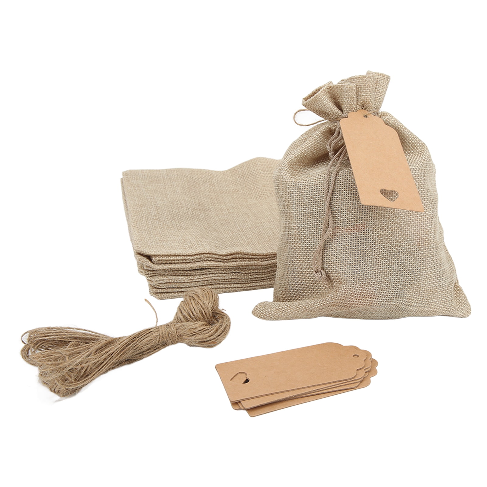 Small Burlap Bags Burlap Gift Bags Easy Storage For Party For Home For Office Walmart