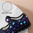 thumbnail image 6 of Psesaysky Stars Pattern Casual Shoes for Girls Women Comfortable Convenient Walking Shoes Hook & Loop Size 5.5-10, 6 of 7
