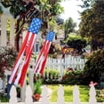 thumbnail image 5 of Gieenan Fourth of Julys Decorations Patriotics Fourth of Julys Outdoor Decors,American Flags USA Windsock White and Blue Decors, 5 of 7