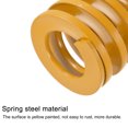 thumbnail image 4 of Unique Bargains Die Spring 2 Pack 35mm OD 35mm Long Spiral Stamping Light Load Compression Die Springs Yellow, 4 of 5