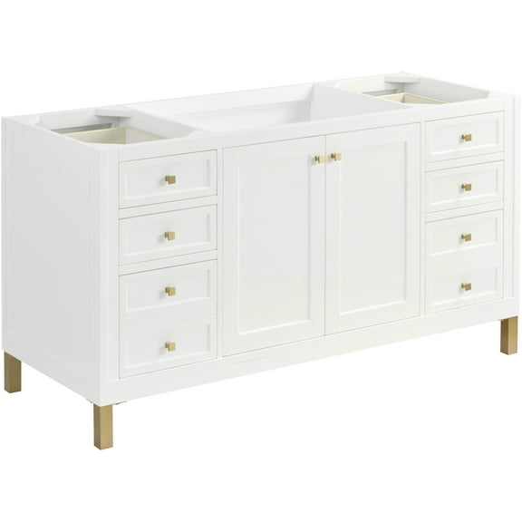 James Martin Vanities 503-V60s Chicago 60" Free Standing Single Basin Vanity Cabinet Only