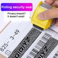 thumbnail image 2 of Confidential Roller Stamps Protection Personal Information Blocker Privacy Smear ID Protection Theft Guard Ink Tools Security Rollers Yellow, 2 of 5