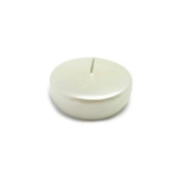 2 1-4 in. Pearl White Floating Candles -24pc-Box