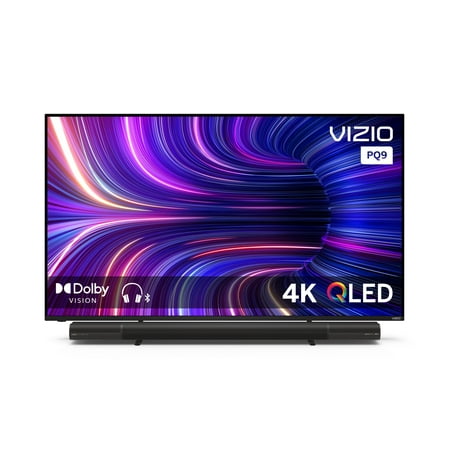 VIZIO 75" Class P-Series 4K QLED HDR Smart TV P75Q9-J01 with VIZIO P514a-H6 Elevate 5.1.4 Sound Bar with Dolby Atmos and DTS:X