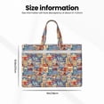 thumbnail image 3 of Pofeuu Set Of Travel Vintage Print Laptop Bag Carrying - Computer Bag Laptop Case Shoulder Slim Work Travel, 3 of 8