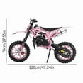 thumbnail image 6 of Seipouy 49cc Gas Dirt Bike - 2 Stroke Motorcycle with Off-Road Tires, Dual Disc Brakes & Shock Absorbers - Beginner Motocross Bike with Comfort Seat Cushion for Youth Children Riders, 6 of 8