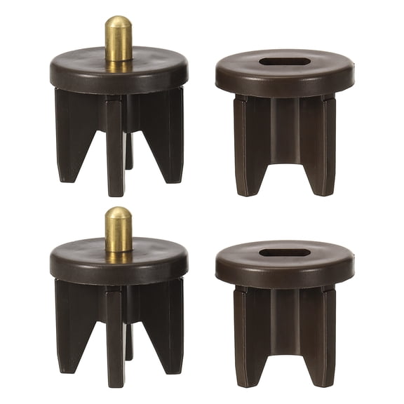 Uxcell 2Set Replacement Shade Parts Clutch Plug, 1.5 Inch Roller Blind Repair Kit Universal Blind Replacement Parts, Brown, 28mm Clutch Plug