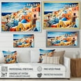 thumbnail image 4 of Designart "Cityscape Popart Colorful Santorini painting VII" Santorini Wall Decor, 4 of 5