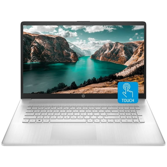 HP 17 Laptop, 17.3" HD Touchscreen, Intel Core i7-1255U Processor, 32GB RAM, 1TB SSD, Webcam, HDMI, Backlit Keyboard, Wi-Fi, Windows 11 Home, Silver