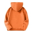 thumbnail image 6 of ZACPNCV Girls Sweatshirt Half Zip Hoodie Fleece Pullover Sweatshirts for Teen Girls Fall Winter Clothes Thumb Hole Orange 9-10 Years, 6 of 9