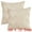 White, variant on Unique Bargains Boho Style Solid Throw Pillow Covers Set of 2 for Living Room White