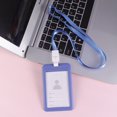 thumbnail image 3 of Miangastore Badge Holder Lanyard Hanging Rope Holder for Work Chest School Brand ID (Grayish Blue), 3 of 8