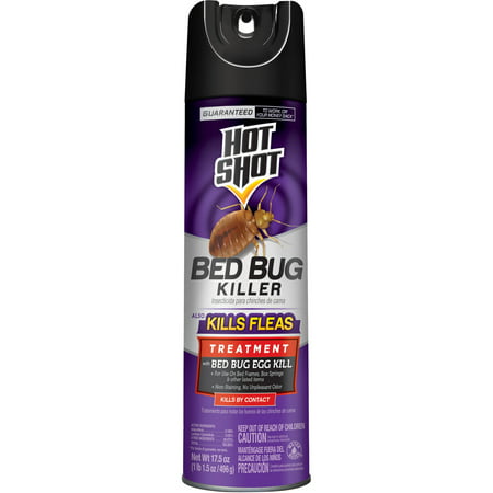Hot Shot Bed Bug Killer, Also Kills Fleas, Aerosol Spray,
