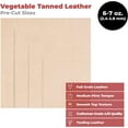 thumbnail image 3 of ELW Tooling Leather Vegetable Tanned 6-7 oz. 2.4-2.8mm Heavy Thickness Weight Size: 16"x60"  Pre-Cut Leather Sheets 6" to 48" Cowhide Sheets Shoulder & Sides in Full Grain Leather for Stamping, 3 of 9