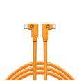 thumbnail image 1 of Cable USB-C Tether Tools TetherPro Naranja Alta Visibilidad de Ángulo Recto a USB-C 15 Pies, 1 of 6
