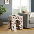 thumbnail image 4 of Valen Side Table in Red Marble, 4 of 12