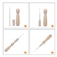 thumbnail image 5 of Dalx 2 PCS Mat Starter Tool Felt Applique DIY Kit Felting Needle Roving Supplies Sewing Accessory Set, 5 of 8