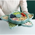 thumbnail image 5 of Vwrxbz Rotating Snack Tray Divided Candy Box 360 Spinning Double Layer Storage Container Organizer, 5 of 5