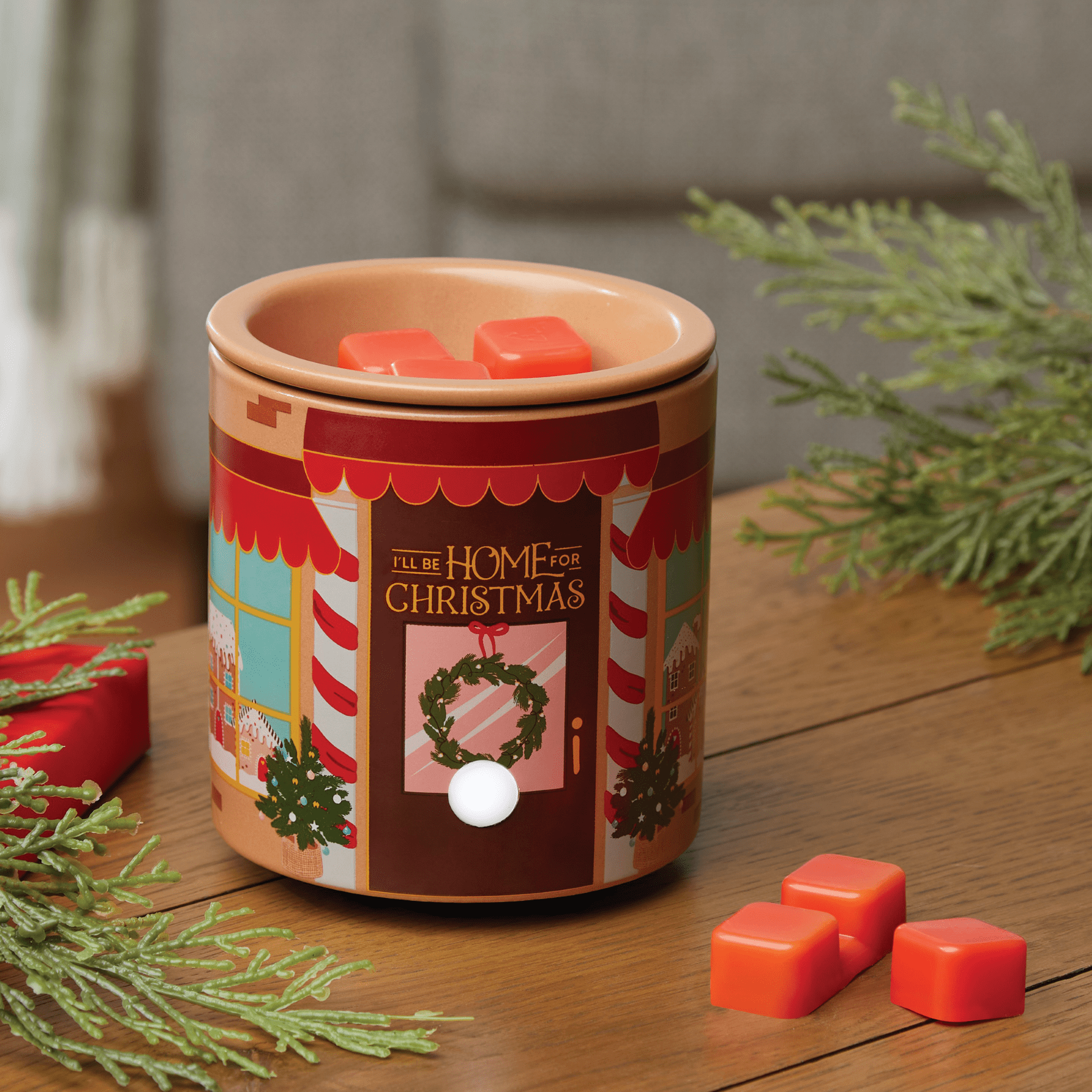 Mainstays Window Scene Full Size Ceramic Fragrance Wax Melt Warmer