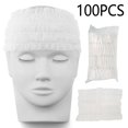 thumbnail image 2 of 100pcs Non-woven Disposable Elastic Hair Wraps For Home Use Hotel Spa Hair Salon, 2 of 7