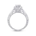 thumbnail image 3 of FB Jewels 14kt White Gold Womens Pear Diamond Solitaire Bridal Wedding Engagement Ring 1.00 Cttw, 3 of 4