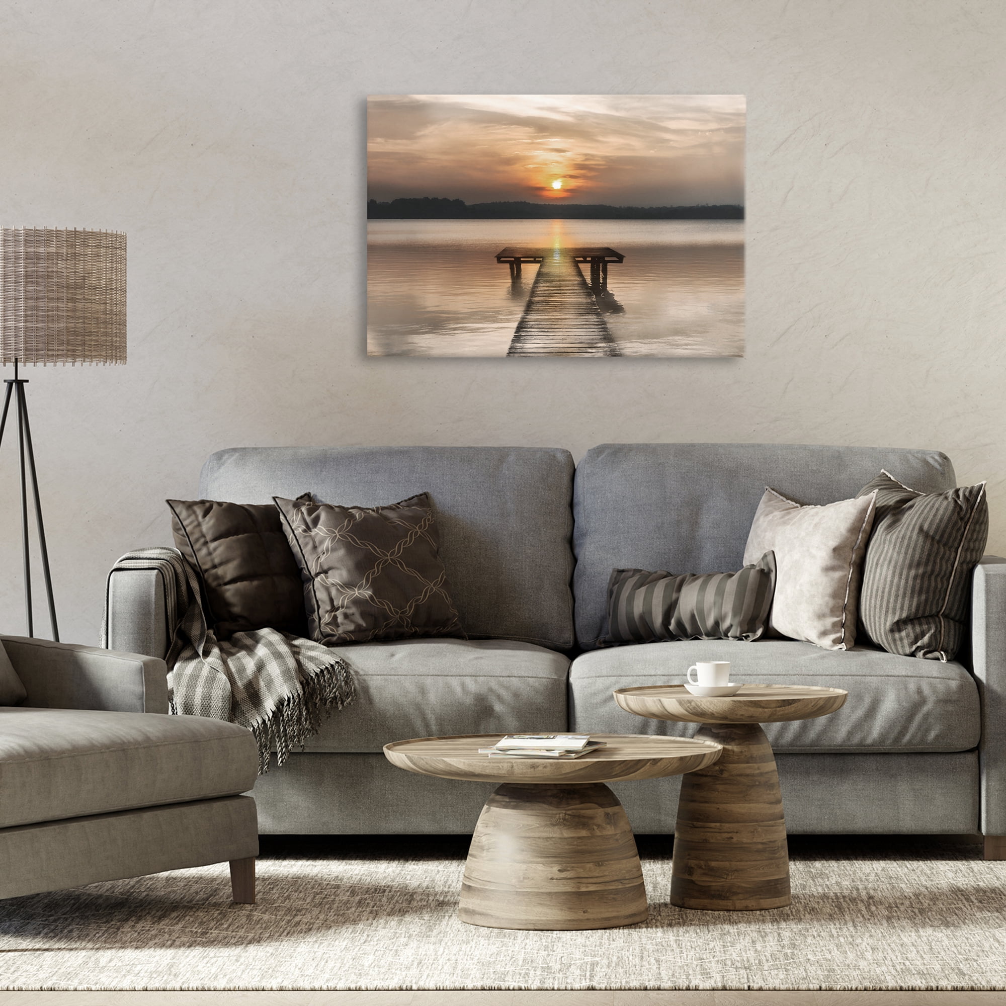 Stupell Industries Centric Reflective Sunrise Canvas Wall Art, design by Irene Weisz
