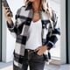 thumbnail image 1 of Puntoco, abrigo de tela de lana con solapa a cuadros de otoño e invierno para mujer, gabardina, abrigo largo, prendas de vestir, liquidación Puntoco Puntoco-3616, 1 of 7