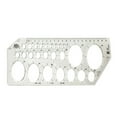 thumbnail image 1 of VONKY Transparent Ruler Scale Portable Rulers Multi-functional Measuring Tool Template Drafting Circle Supply for Carpenter School Oval, 1 of 7