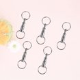 thumbnail image 5 of 5Pcs Iron Double Detachable Keychain Removable Double Keychains Double Keychain Rotating Ring keychain, 5 of 5