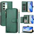 thumbnail image 4 of FOXDOCK Funda Tipo Cartera para Tecno Camon 40 Premier Cuero PU con Cremallera y Correa de Muñeca, Ranuras para Tarjetas, Soporte Plegable, Cierre Magnético, 4 of 5