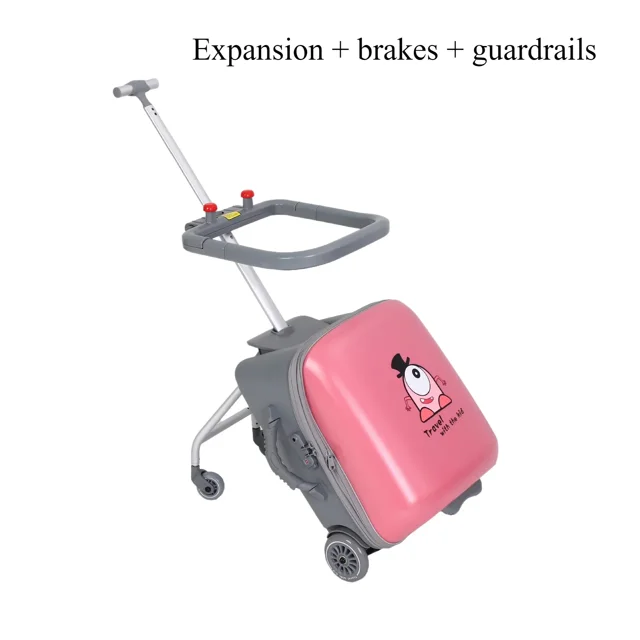 Cubierta de carrito de dibujos animados para niños, bolsas de viaje para sentarse, maleta giratoria para PC, ruedas, equipaje rodante, caja de contraseña para bebé
