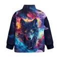 thumbnail image 5 of Uorisanigo Girls Half Zip Collar Sweatshirts Soft School Galaxy Wolf Quarter Zipper Cropped Sweatshirt Oversized Long Sleeve Pullover Jackets for Teen Girls Winter Clothes, 5 of 7