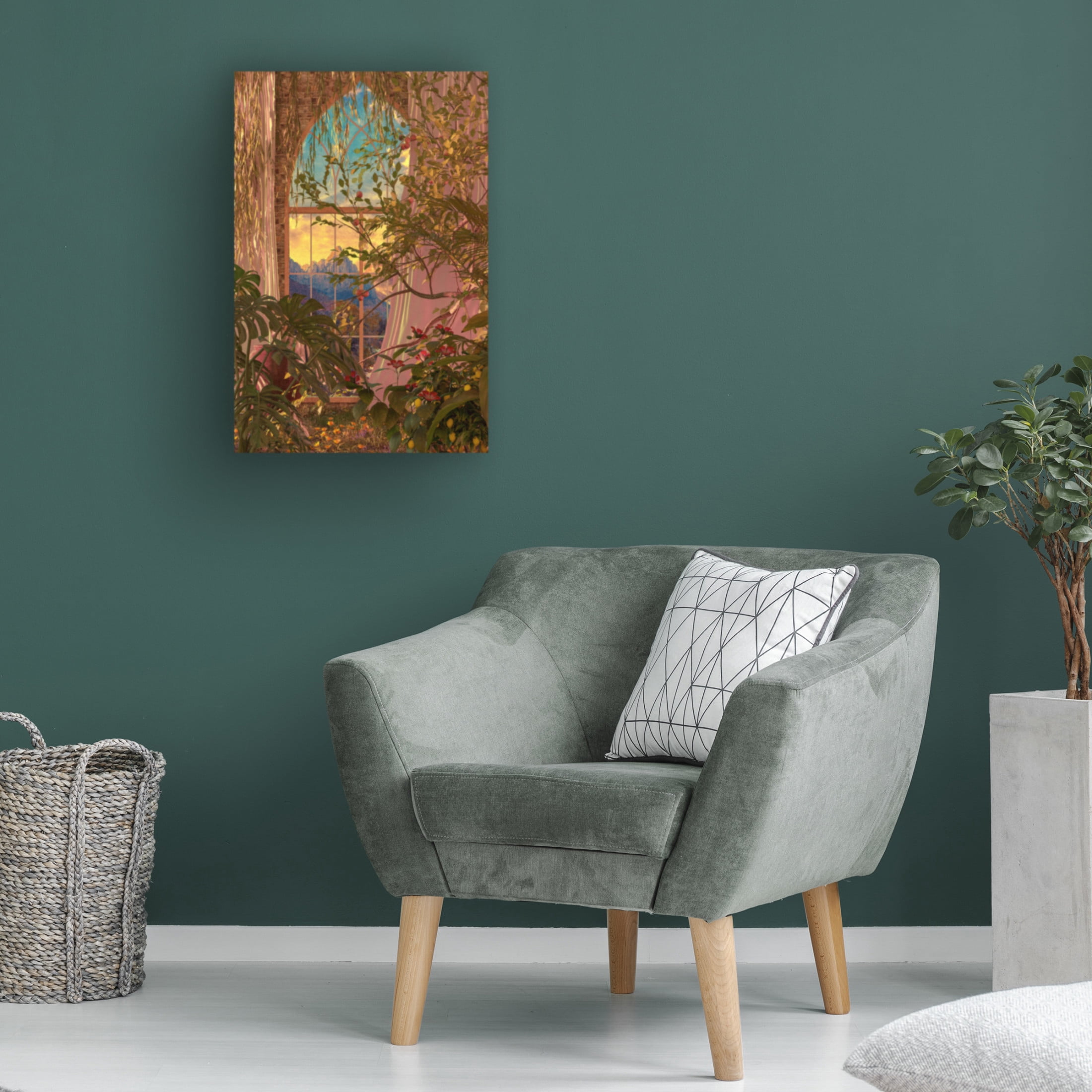 Trademark Fine Art DEKIMBE MURRAY View of a mountain Canvas Wall Art
