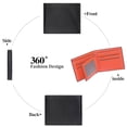 thumbnail image 3 of LOUEBICA Wallet for Men Leather RFID Blocking Bifold Stylish Wallet Minimalist Front Pocket Large Capacity, 3 of 7