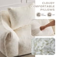 thumbnail image 4 of Leumius 2 Seater Boneless Sofa,Giant Bean Bag Sofa Couch with Pillows, Oversized Chaise Lounge Chair for Living Room Bedroom,No Assembly,White, 4 of 11