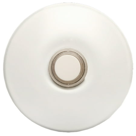NICOR Lighting Prime Chime Stucco Button, White