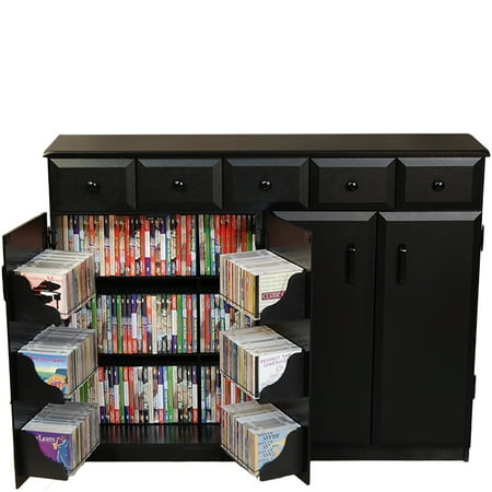 Top Load W/Drawers, 48-1/2 x 13 x 37-1/4, Black