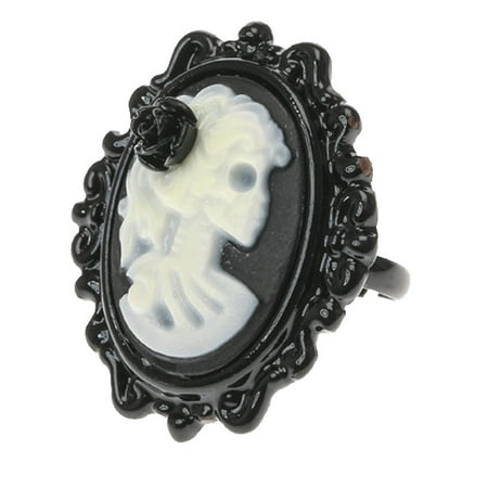 Adult Womens One Size Glow In The Dark Cameo Ring Halloween Costume