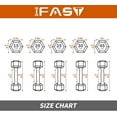 thumbnail image 5 of IFAST Rubber Coated Hex Dumbbells, Home Gym Training Hex Dumbbell with Metal Handle, 15lbs/20lbs/25lbs/30lbs/45lbs Free Weights in Pairs or Single, 5 of 5