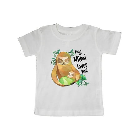 

Inktastic My Mimi Loves Me Cute Sloth and Baby Gift Baby Boy or Baby Girl T-Shirt