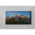thumbnail image 2 of Epic Graffiti "Tetons First Light" by Darren White, Giclee Canvas Wall Art 30" x 60", 2 of 2