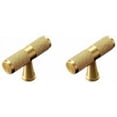 thumbnail image 1 of Perilla de puerta de armario de latón macizo en forma de T, manija universal para muebles para cajón/armario de cocina/puerta - 50 mm (2 piezas), 1 of 5