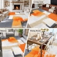 thumbnail image 5 of Burnt Orange Grey Area Rug 5x8 FT, Non Slip Bedroom Throw Carpet, Abstract Geometric Oil Painting Modern Washable Soft Floor Carpet Non-Shedding Rug for Living Room Nursery Dorm Office, 5 of 9