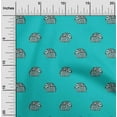thumbnail image 1 of oneOone Cotton Silk Fabric Elephant Block Decor Fabric Printed BTY 42 Inch Wide, 1 of 4