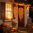 thumbnail image 3 of Fall Artificial Hanging Flowers for Outdoor, 2 Pcs Fake Mums Lilys Leaves Faux Flowers Outdoor Fall Decor, UV Resistant Silk Flower for Front Door Porch Planters Patio Yard Garden, 3 of 7