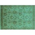thumbnail image 1 of Ahgly Company Indoor Rectangle Oriental Turquoise Blue Industrial Area Rugs, 5' x 7', 1 of 4