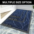 thumbnail image 7 of Buganda Waterproof Doormat, Non Slip Absorbent Rubber Door Mat for Outdoor and Indoor, Low Profile Dirt Trapper Front Door Rug, 48"x32",Navy, 7 of 7